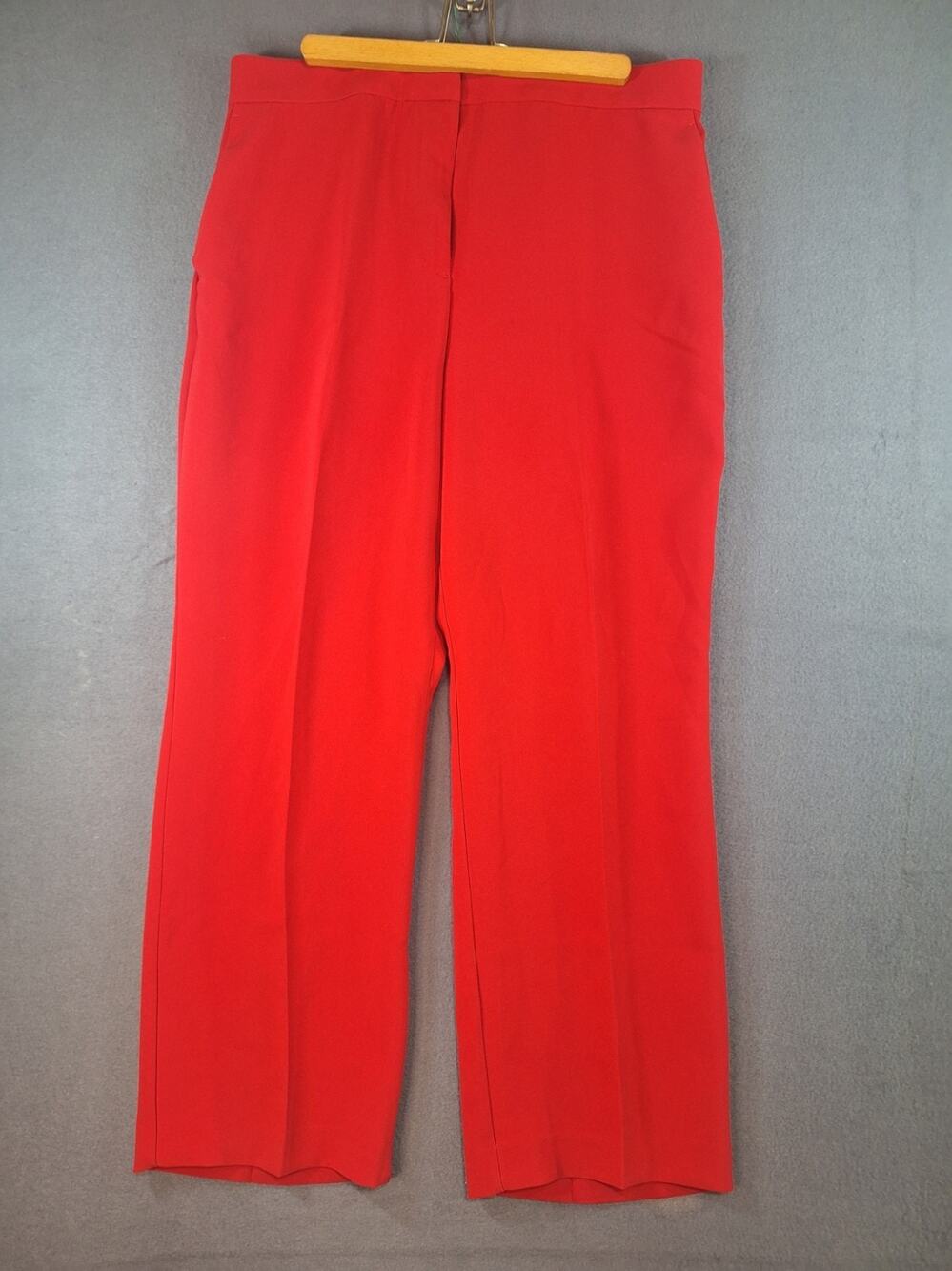 Ann Taylor Curvy Fit Dress Pants Business Casual Preppy Size 14 Red